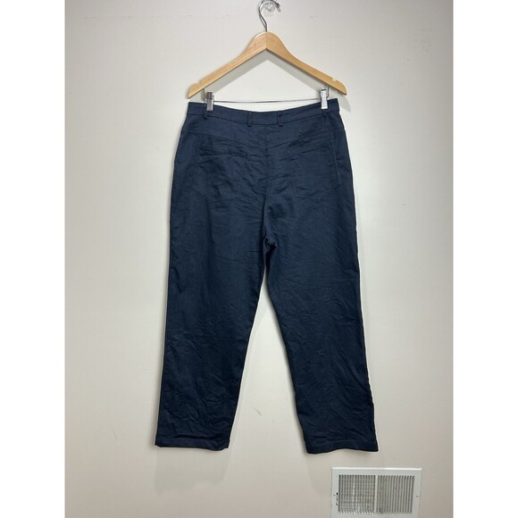 St. John Sport By Marie Gray Dark Wash Jeans Stretch Gold Accents Size 14 - Picture 6 of 9